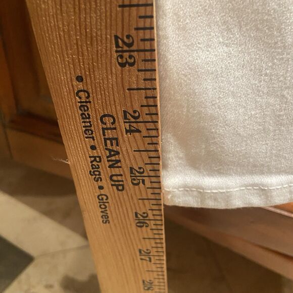 J.Crew Lower-rise Full Length Slim Wide Jean 1996 Stretch White Size 25P Petite - Picture 10 of 12